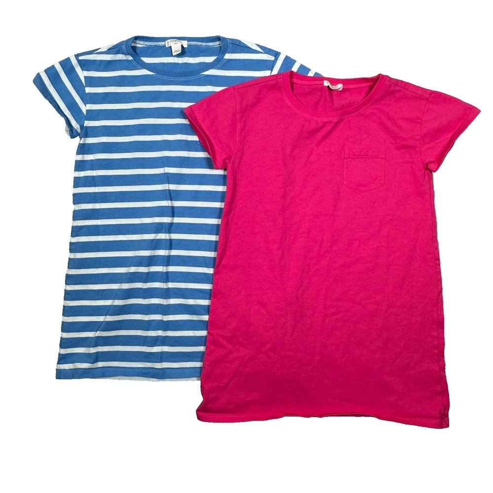 Crewcuts Girls Dress Size 6  Lot of‎ Two Dresses PInk, Blue & White w Pockets